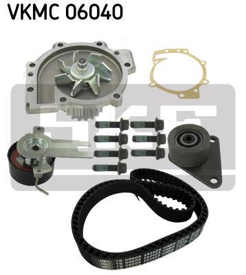 Pompe à eau + kit de courroie de distribution (Kit courroie de distribution) SKF ref. VKMC 06040